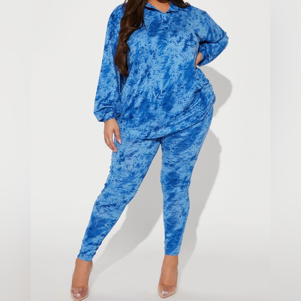 Blue Women's legging set